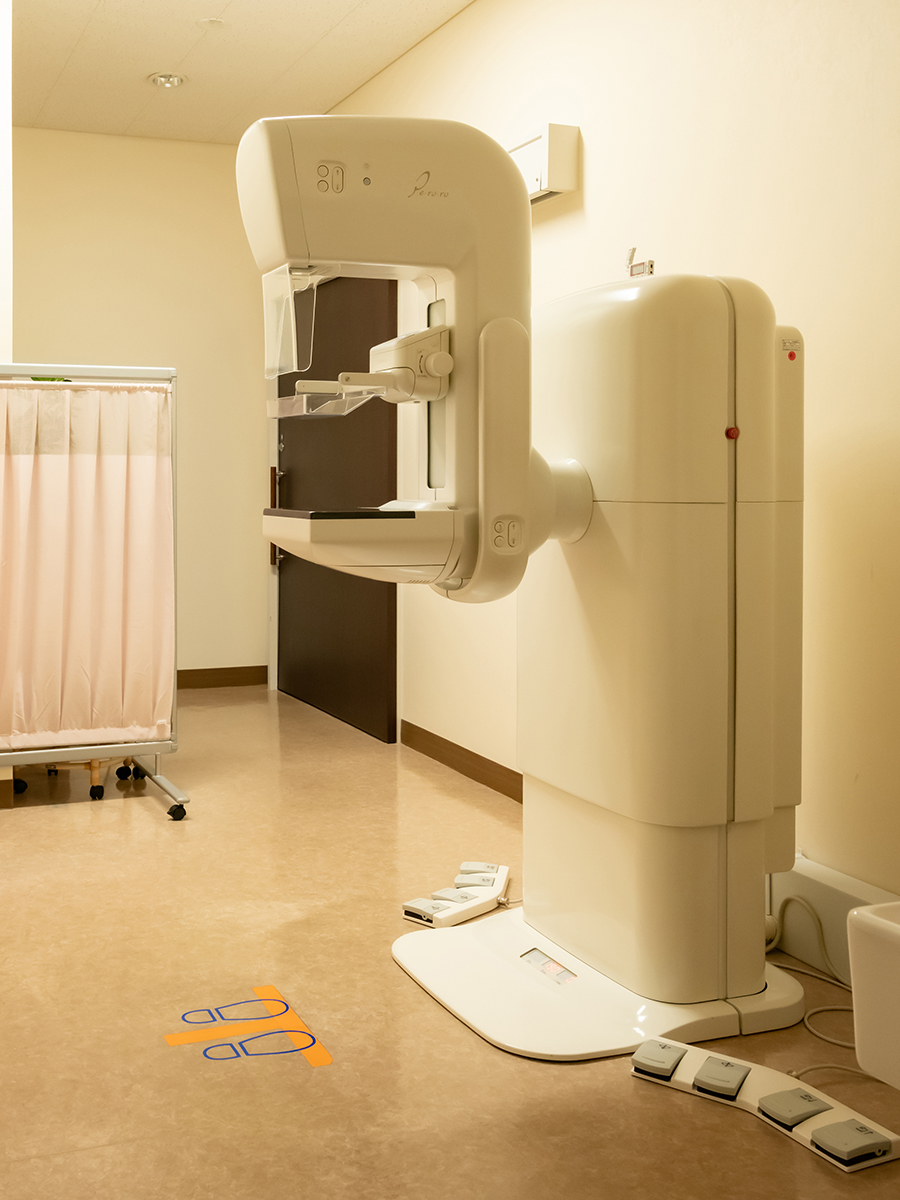 Photo of mammography examination