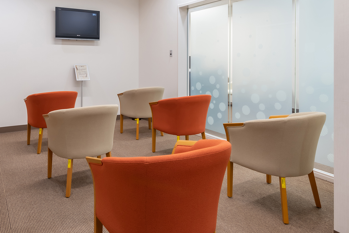 Photo of cervical cancer screening waiting room