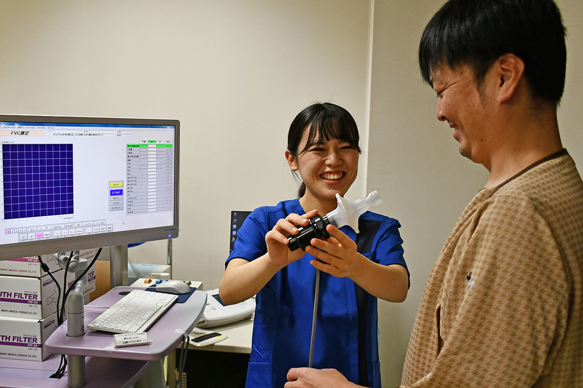 Pulmonary function test photo